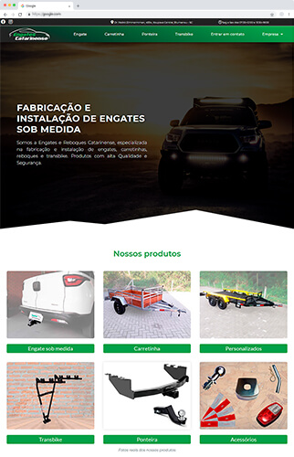 Site da Engates Catarinense - www.engatescatarinense.com.br